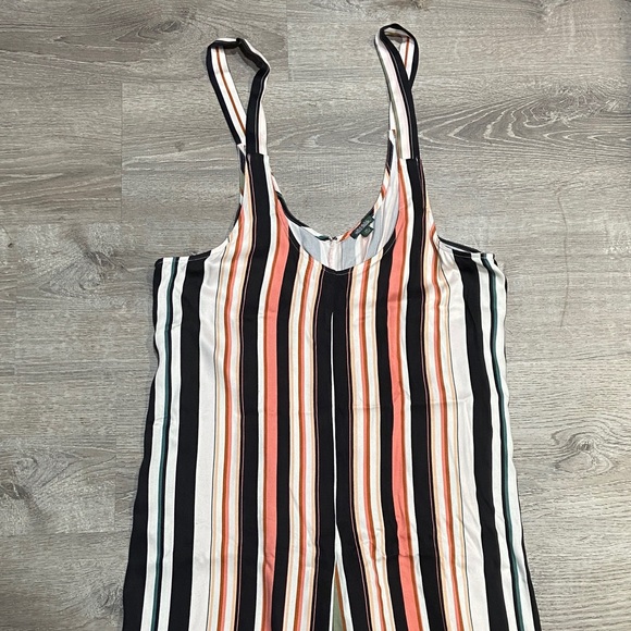 Wild Fable Striped Jumpsuit - Black, Pink, Cream - Picture 2 of 3